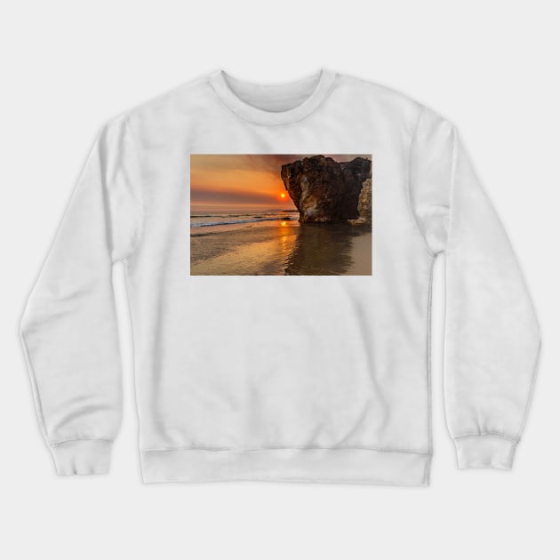 Pismo Beach Sunset Crewneck Sweatshirt by Reg-K-Atkinson